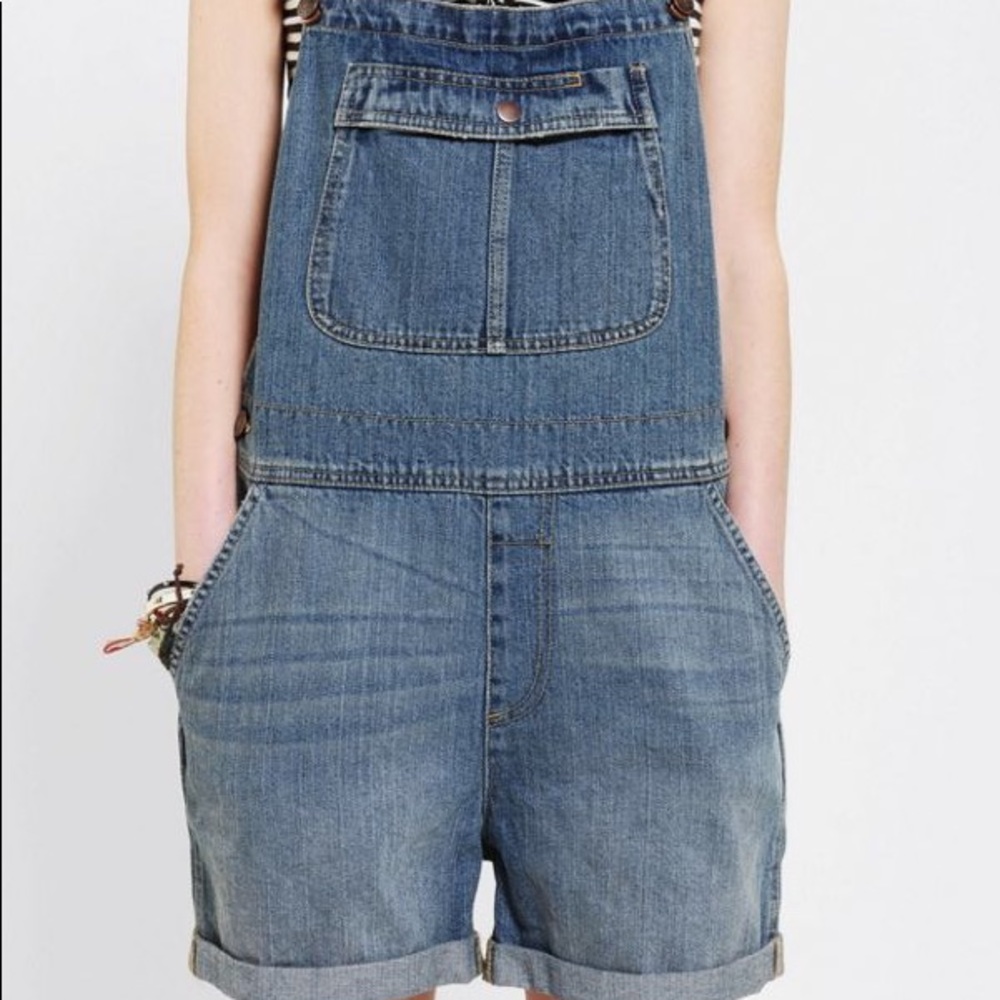 BDG Denim Short Overalls